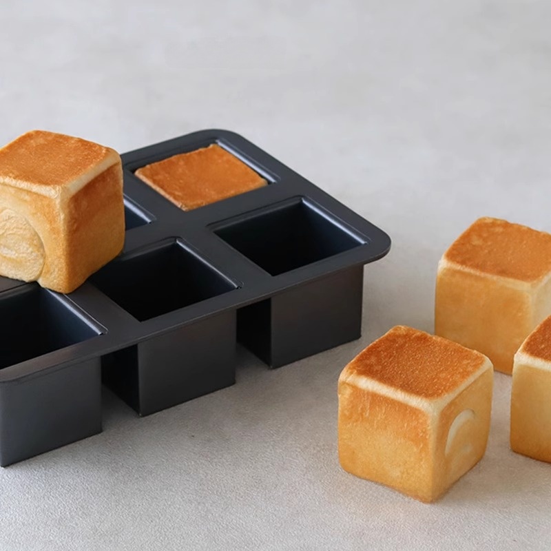 Home Cooking In Japanese - 小さな正方形ベーキングトレイ トーストパン用 家庭用 コッタブランド アルミコーティング 日本式ベーキングモールド
