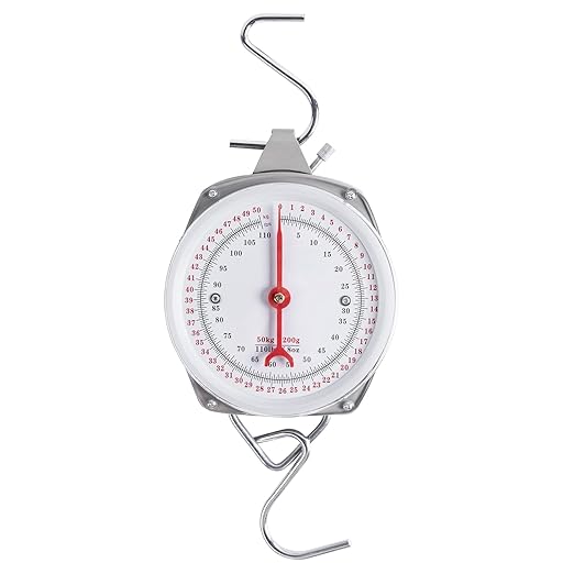 Home Cooking Set - Goture 110ポンド/50kg 機械式吊り下げスケール 高精度体重計 家庭用測定ツール キッチン、釣り、狩猟、農場用