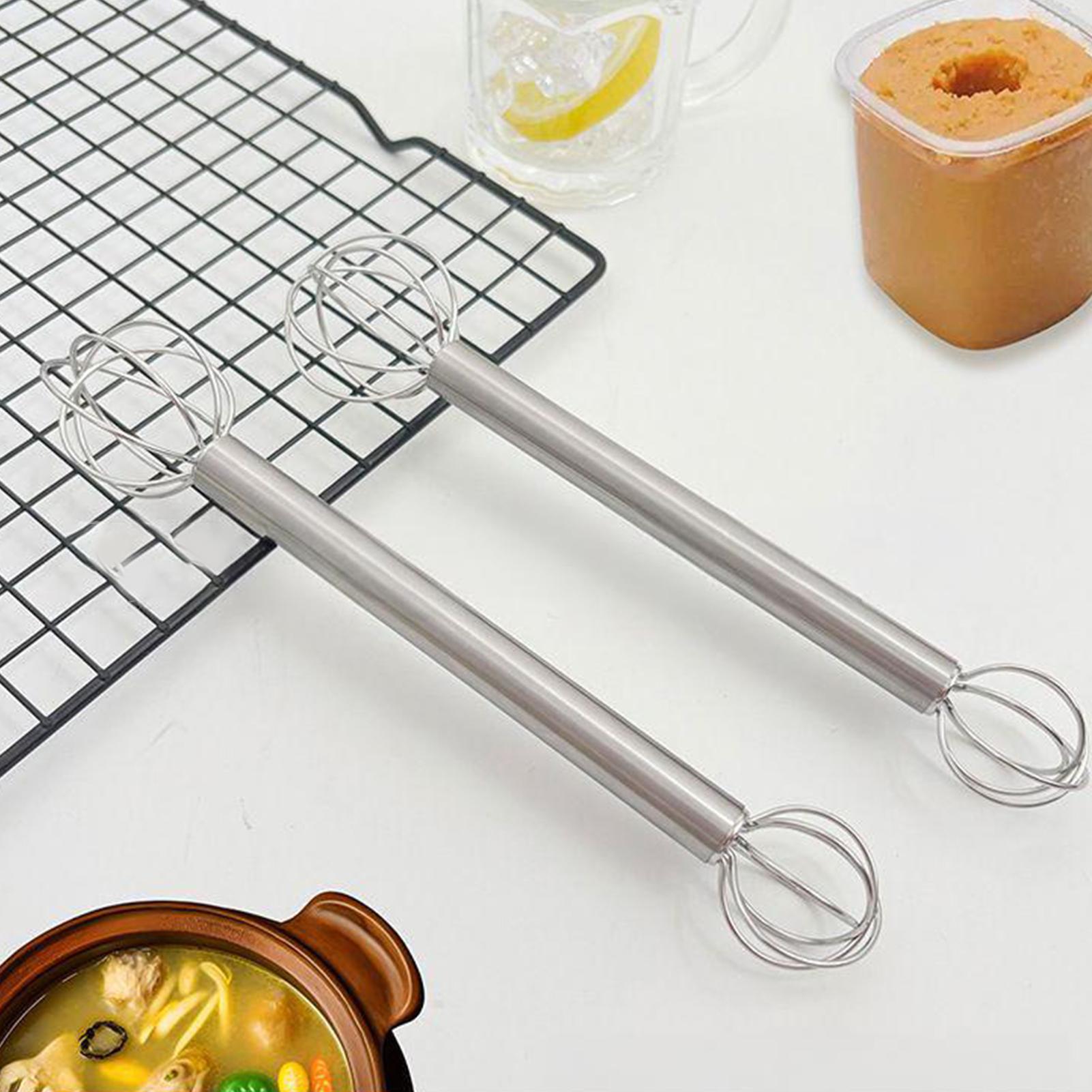 Home Cooking In Japanese - Miso Muddler ハンドヘルドクリームホイッパー クリーム泡立て器ミキサー 人間工学に基づいたブレンダー 日本のミキシングツール
