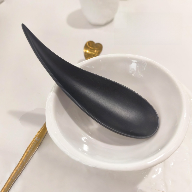 Home Cooking In Japanese - マット仕上げ楕円形キッチンスープスプーン和風磁気スプーンセラミック模造家庭用調理器具 IZZIIHOME
