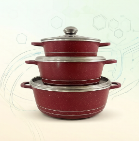 Home Cooking Set - JMZ調理器具セット グラナイトコーティング鍋とフライパン6点セット アルミ製ノンスティックキッチン調理器具 家庭用シェフ向けスープストックソースパン