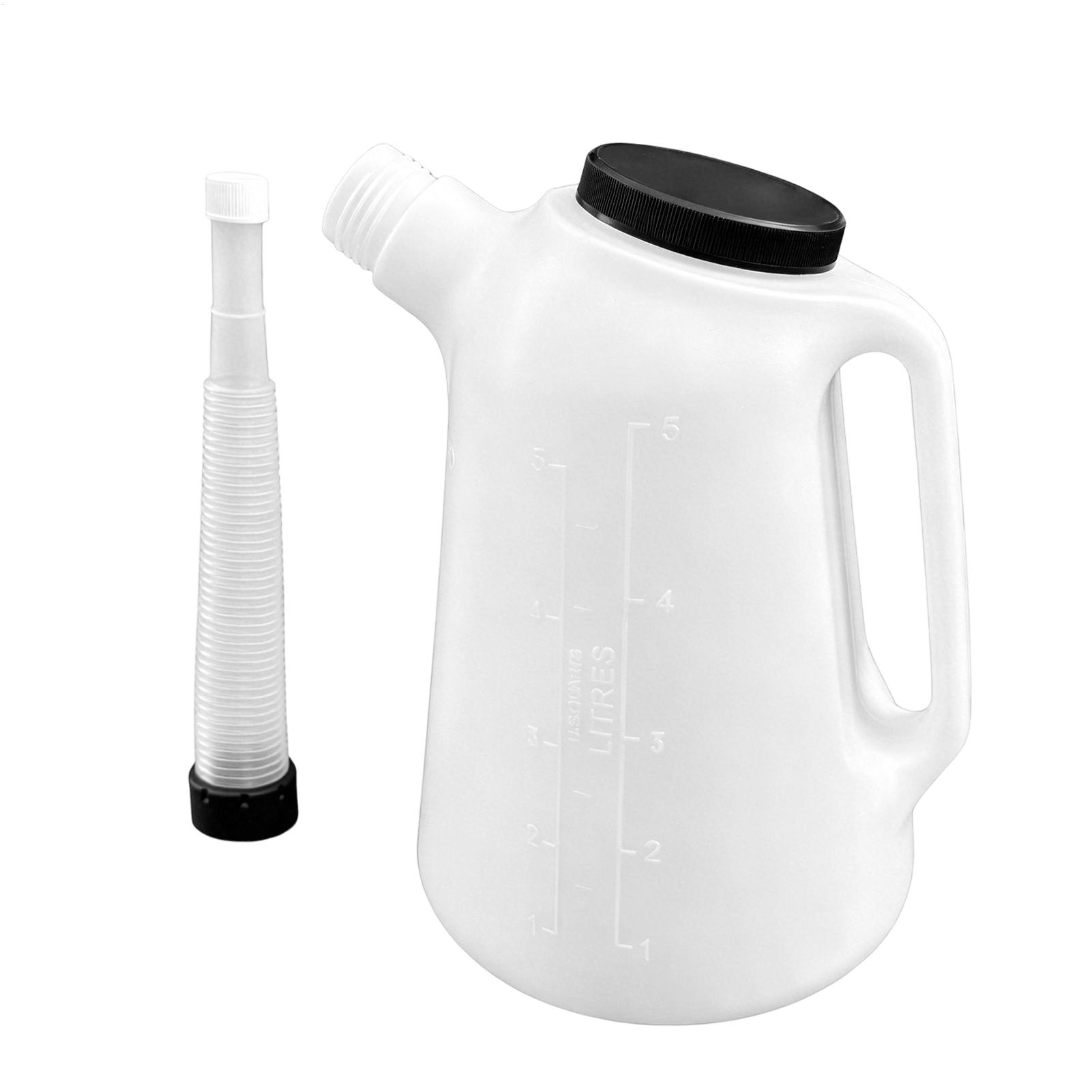 Home Cooking Oil Making Machine - 新しい5Lオイル注ぎ口付き蓋付きオイルジャグ、車のエンジン、機械、キッチン調理用液体計量容器