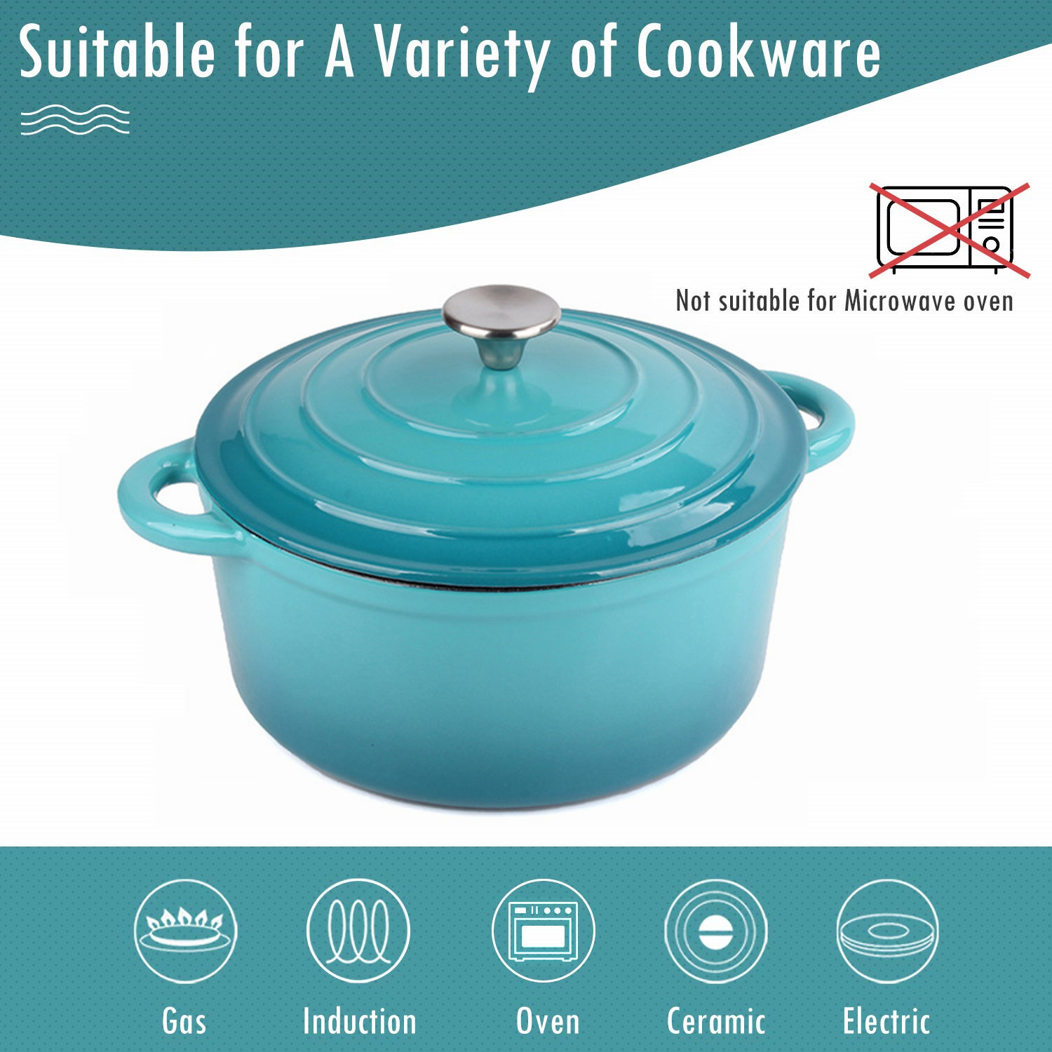 26 センチメートルエナメル鋳鉄ダッチオーブンベーキングブレ - Dutch Oven Enamel のレビューと価格