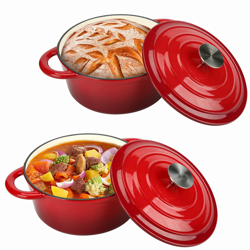 26 センチメートルエナメル鋳鉄ダッチオーブンベーキングブレ - Dutch Oven Enamel のレビューと価格