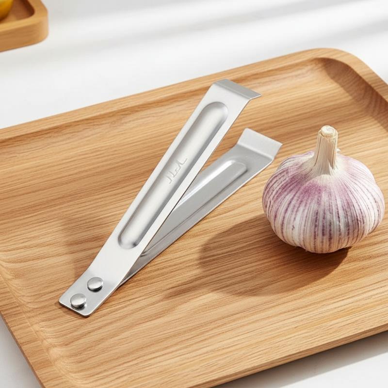 ステンレス製のニンニク皮むきクリップ、人間工学に基づいたデザ - Home Cooking Restaurants のレビューと価格