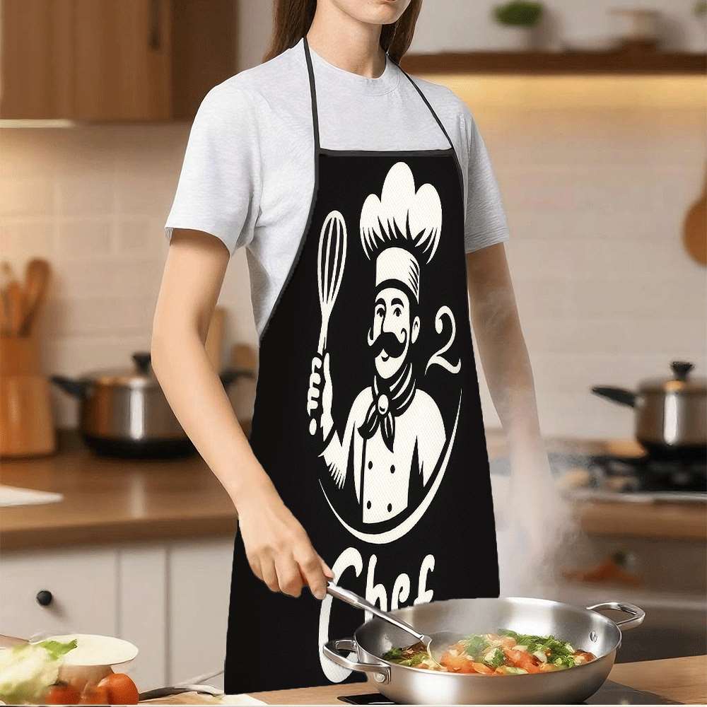 シンプルでクラシックなテーマのエプロン1枚。自信に満ちた遊び - Home Cooking Ideas のレビューと価格