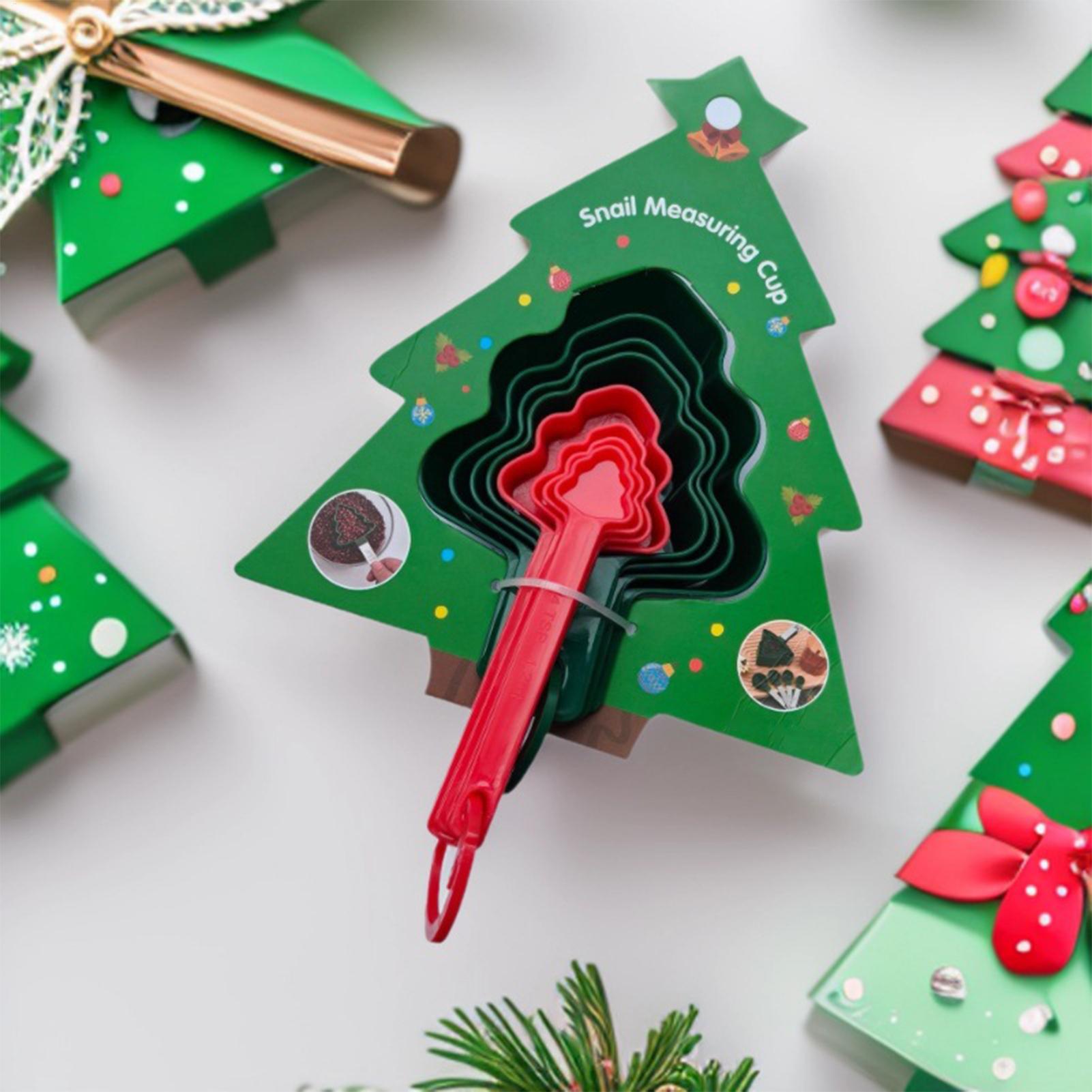 クリスマス計量カップとスプーン8点セット、ベーキングスクープ - Home Cooking Set のレビューと価格