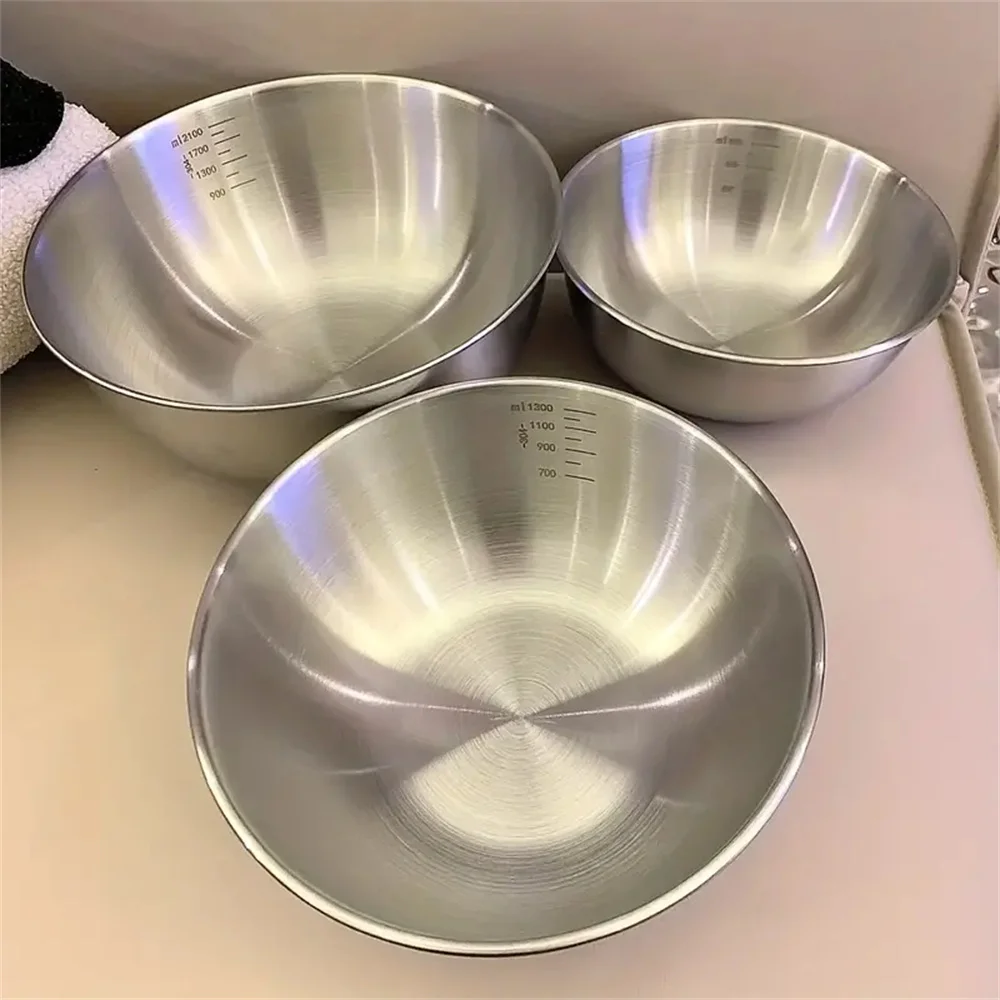 1-3個のステンレス製ボウルセット、目盛り付き、調理・ベーキ - Home Cooking Set のレビューと価格