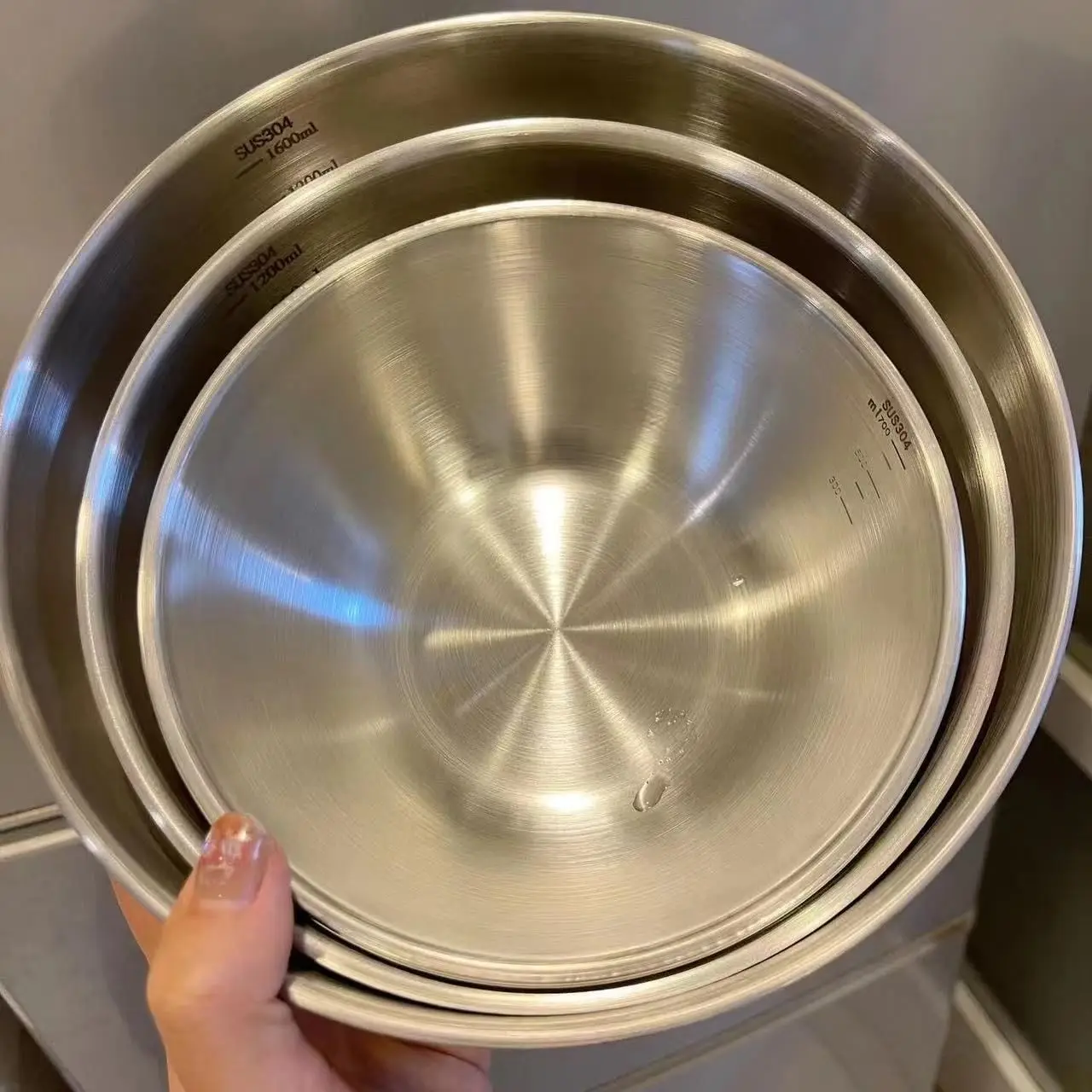 1-3個のステンレス製ボウルセット、目盛り付き、調理・ベーキ - Home Cooking Set のレビューと価格