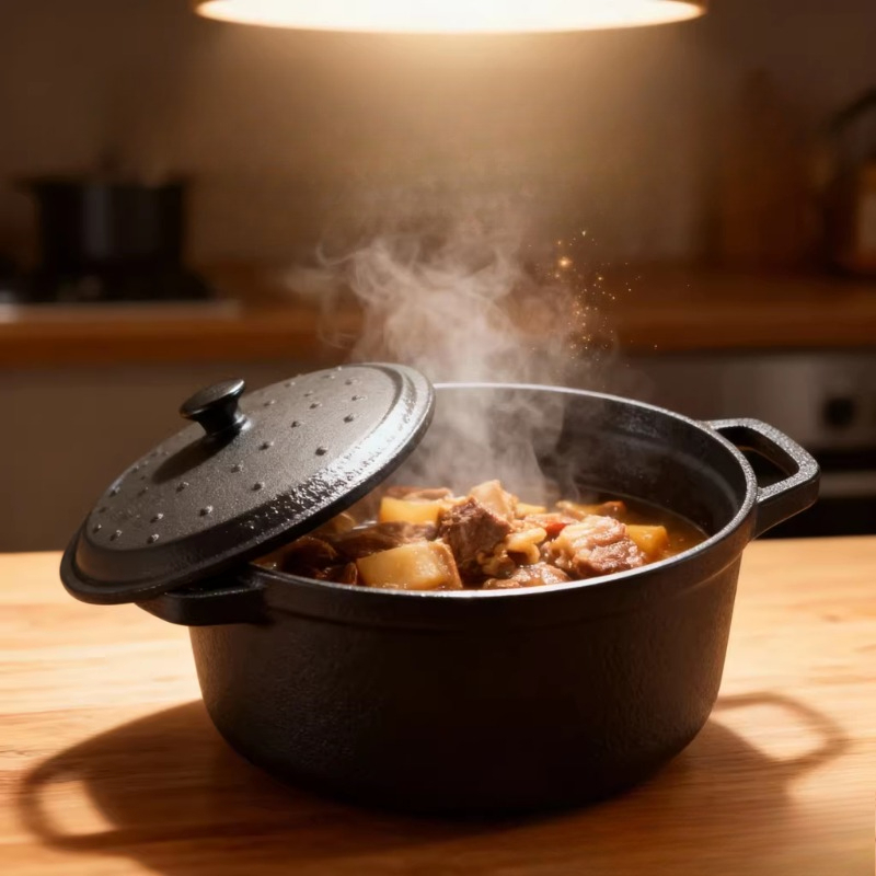 エナメル加工の鋳鉄製ダッチオーブン、ガスコンロ用の厚底シチュ - Dutch Oven Enamel のレビューと価格