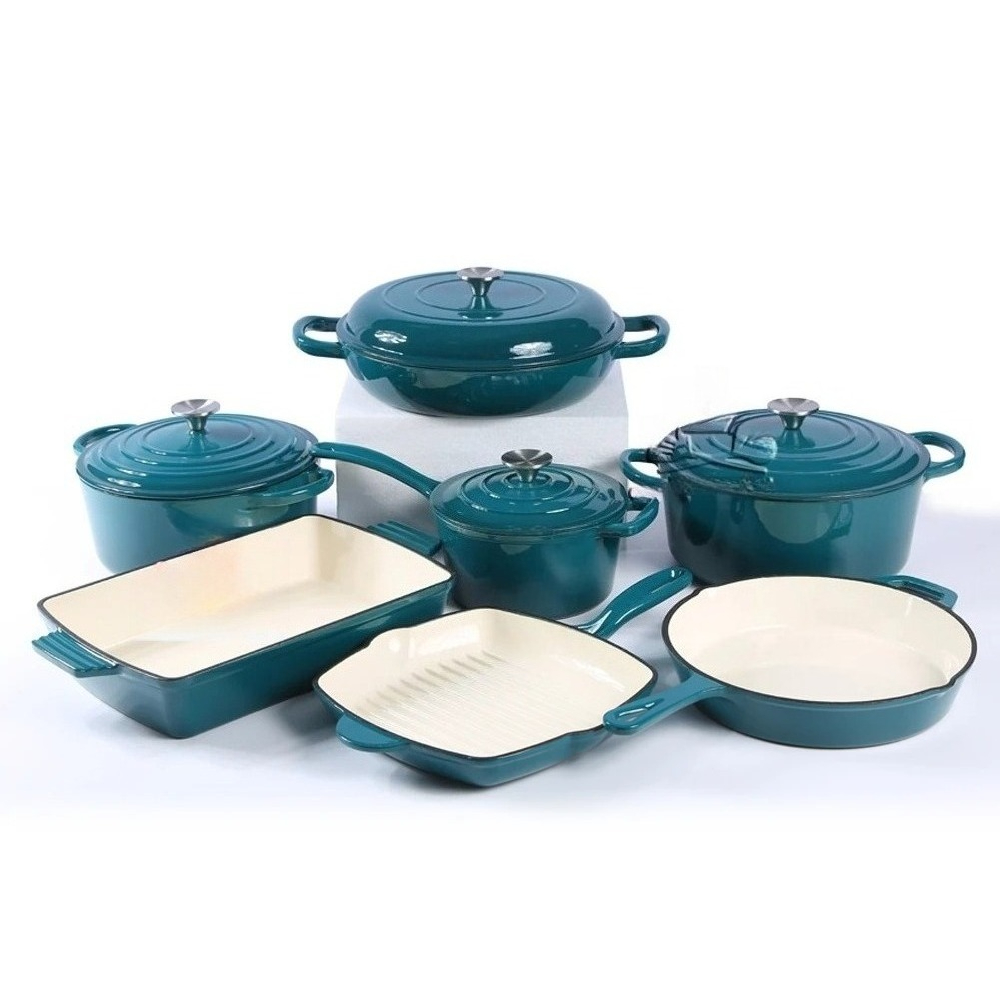エナメル鋳鉄調理器具セット カラーエナメルフライパン キャセ - Dutch Oven Enamel のレビューと価格