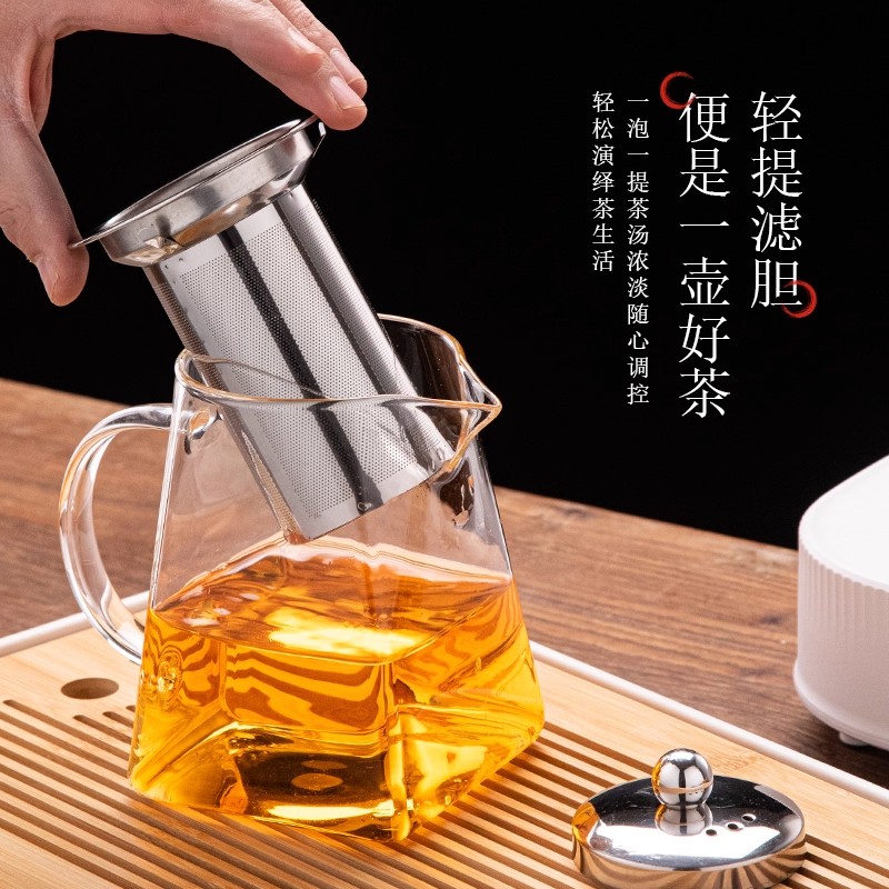 ガラス製ティーポット、茶こし付きティーセット、ケトルメーカー - Home Cooking Set のレビューと価格
