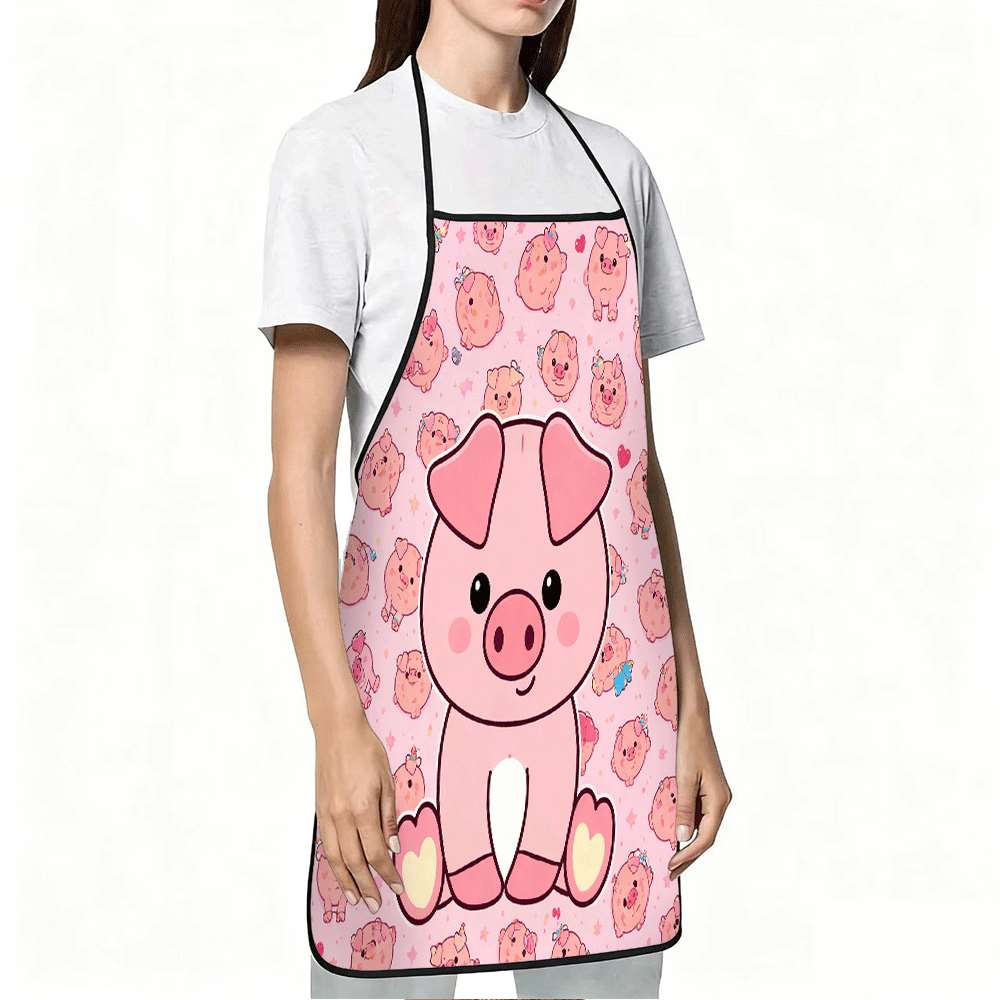 楽しい動物をテーマにしたエプロン1枚、キュートで甘いピンクの - Home Cooking Ideas のレビューと価格