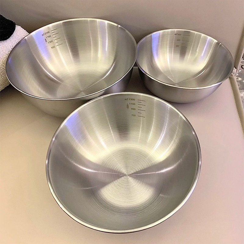 1PC ステンレス鋼ボウルセット スケール付き 調理用 ベー - Home Cooking Cookbook のレビューと価格