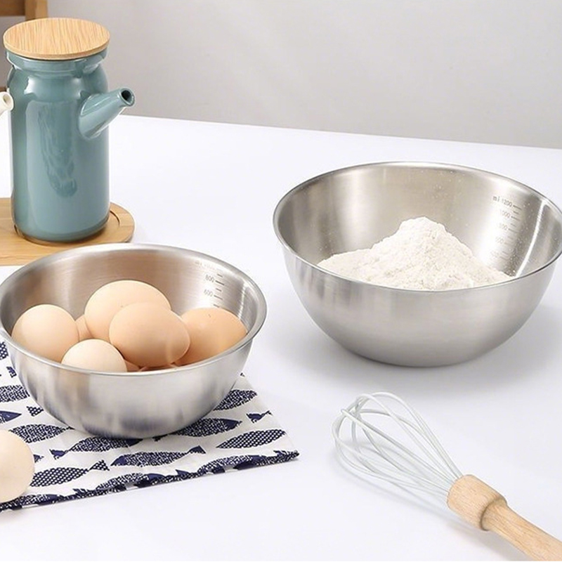 1PC ステンレス鋼ボウルセット スケール付き 調理用 ベー - Home Cooking Cookbook のレビューと価格