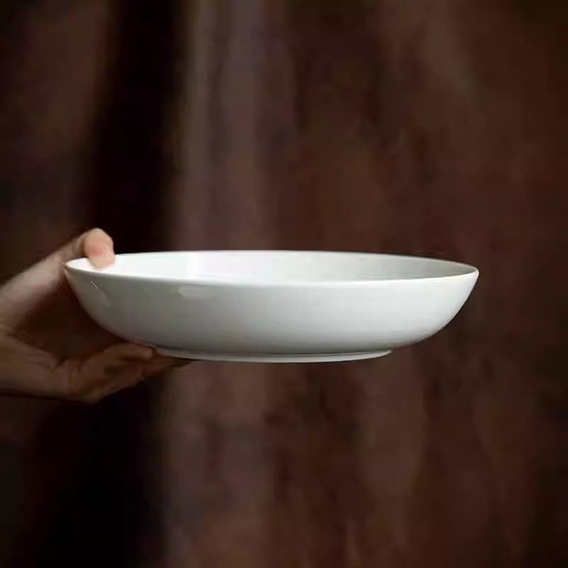 9.6インチの白い磁器製深皿、炒め物、麺類、スープ、毎日の家 - Home Cooking Meal のレビューと価格
