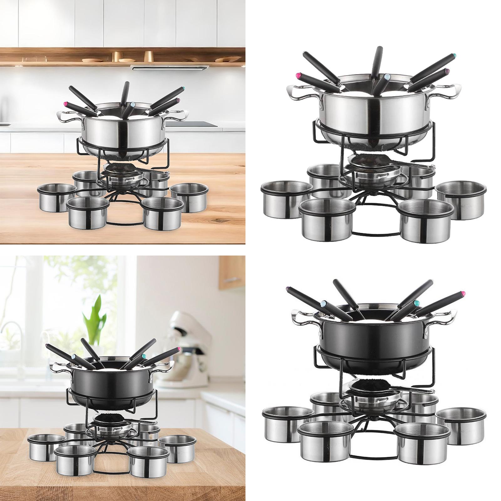 フォンデュポットセット調理ストーブ厚みのある多機能安定した溶 - Home Cooking Set のレビューと価格