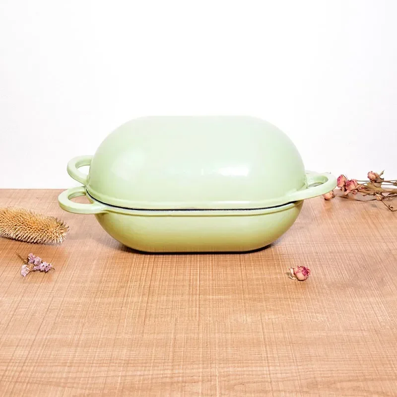 Enamelcast ron dutchオーブン、頑丈な楕円 - Dutch Oven Enamel のレビューと価格