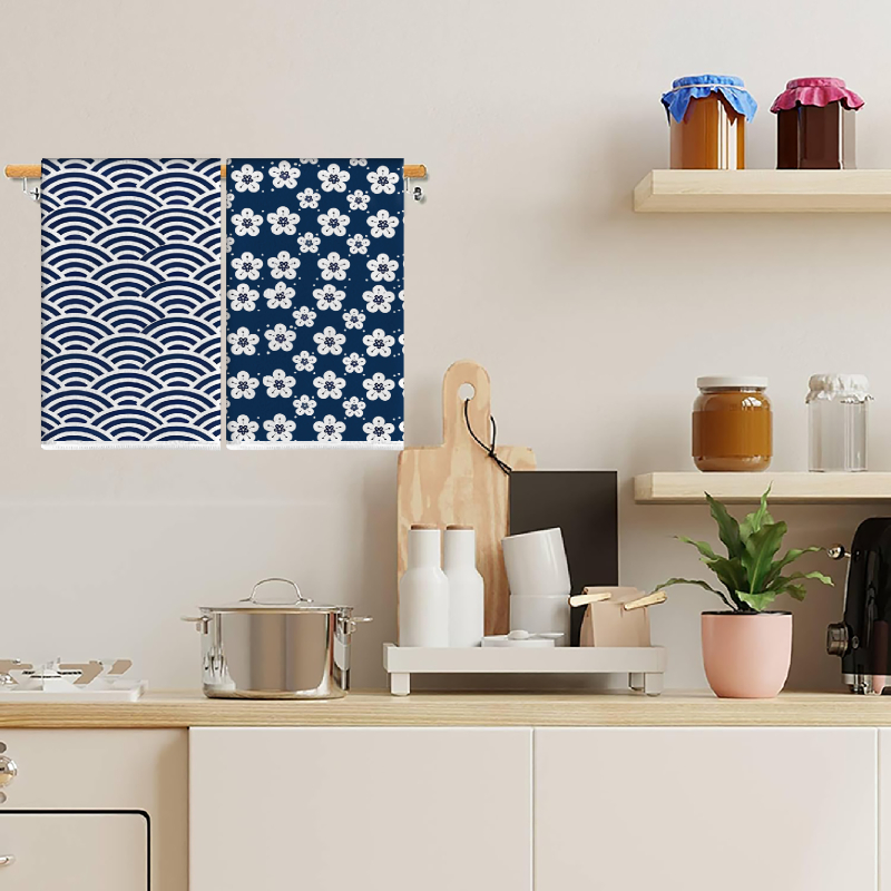 2枚組、和風四葉梅キッチンタオル、40cm*60cmタオルセ - Home Cooking In Japanese のレビューと価格