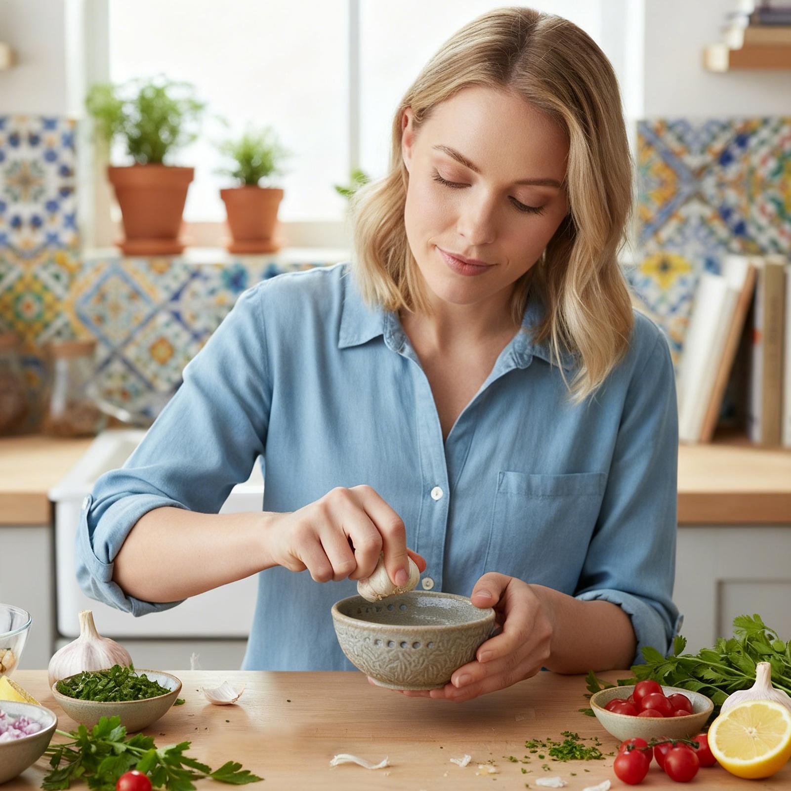 ニンニクプレートセラミックミンサーボウルブラシ付き生姜おろし - Home Cooking Meal のレビューと価格