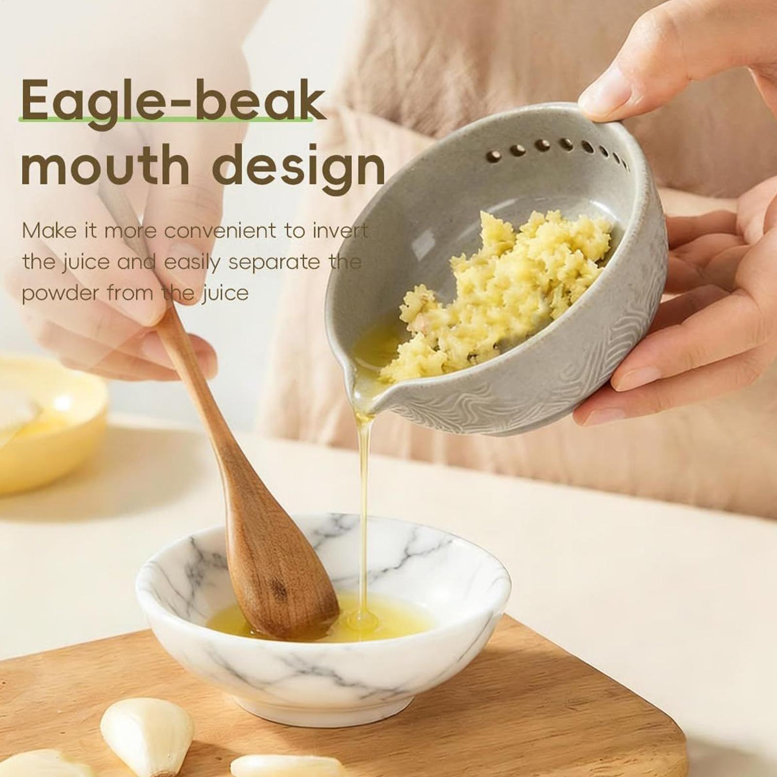 ニンニクプレートセラミックミンサーボウルブラシ付き生姜おろし - Home Cooking Meal のレビューと価格