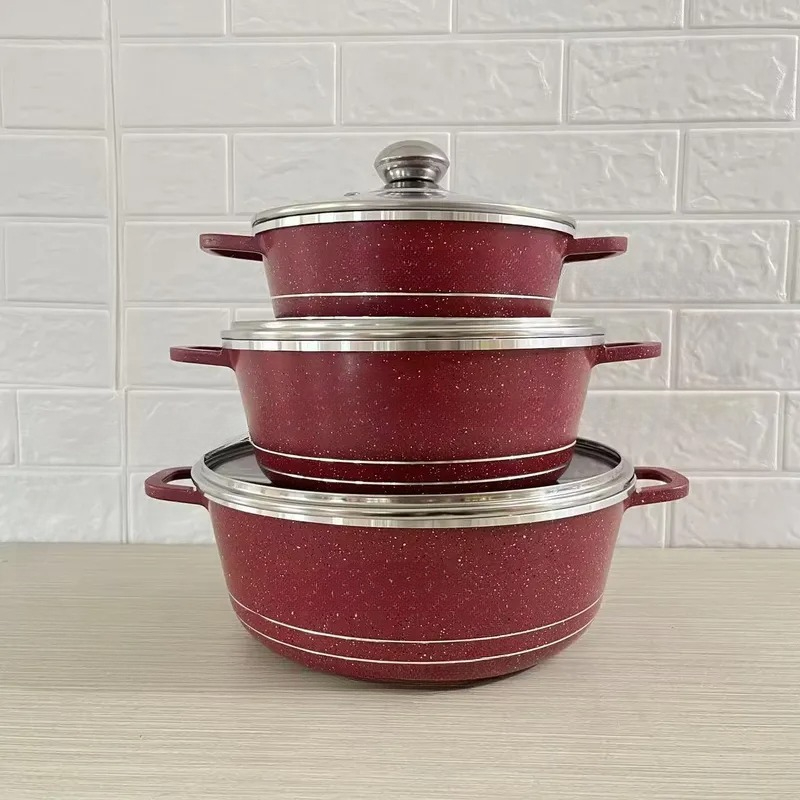 JMZ調理器具セット グラナイトコーティング鍋とフライパン6 - Home Cooking Set のレビューと価格