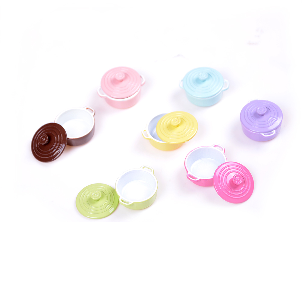 ドールハウス用ミニチュアキッチン用品,1:12スケール,蓋付 - Home Cooking Set のレビューと価格