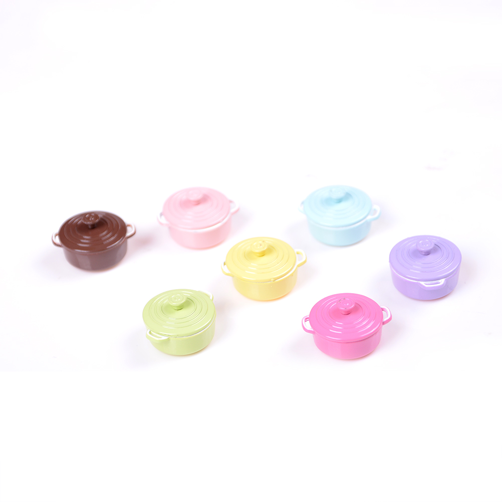 ドールハウス用ミニチュアキッチン用品,1:12スケール,蓋付 - Home Cooking Set のレビューと価格
