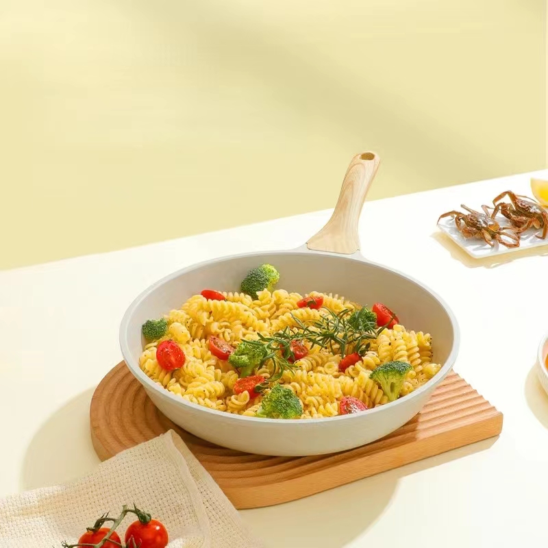 耐久性のあるノンスティック中華鍋フライパンセラミックポットス - Home Cooking Cookbook のレビューと価格