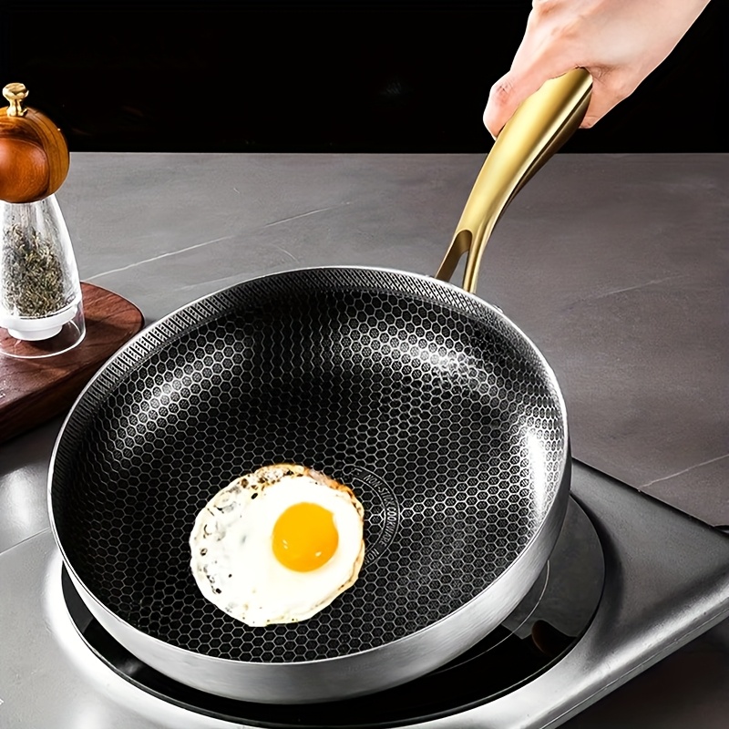 316ステンレス製フライパン中華鍋ノンスティックハニカムポッ - Home Cooking Cookbook のレビューと価格