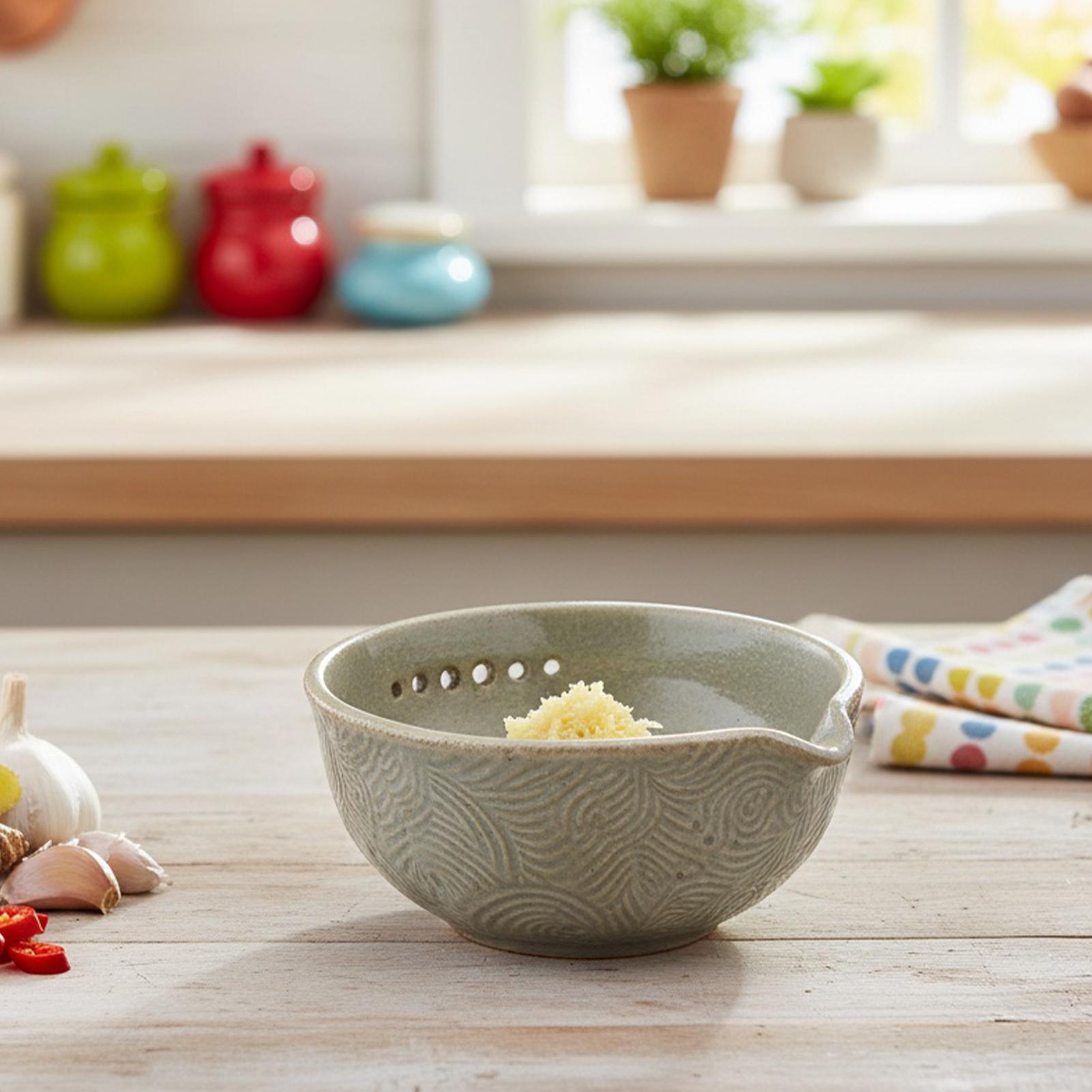 おろし金プレートセラミックグラインダーボウルブラシ付きニンニ - Home Cooking Meal のレビューと価格